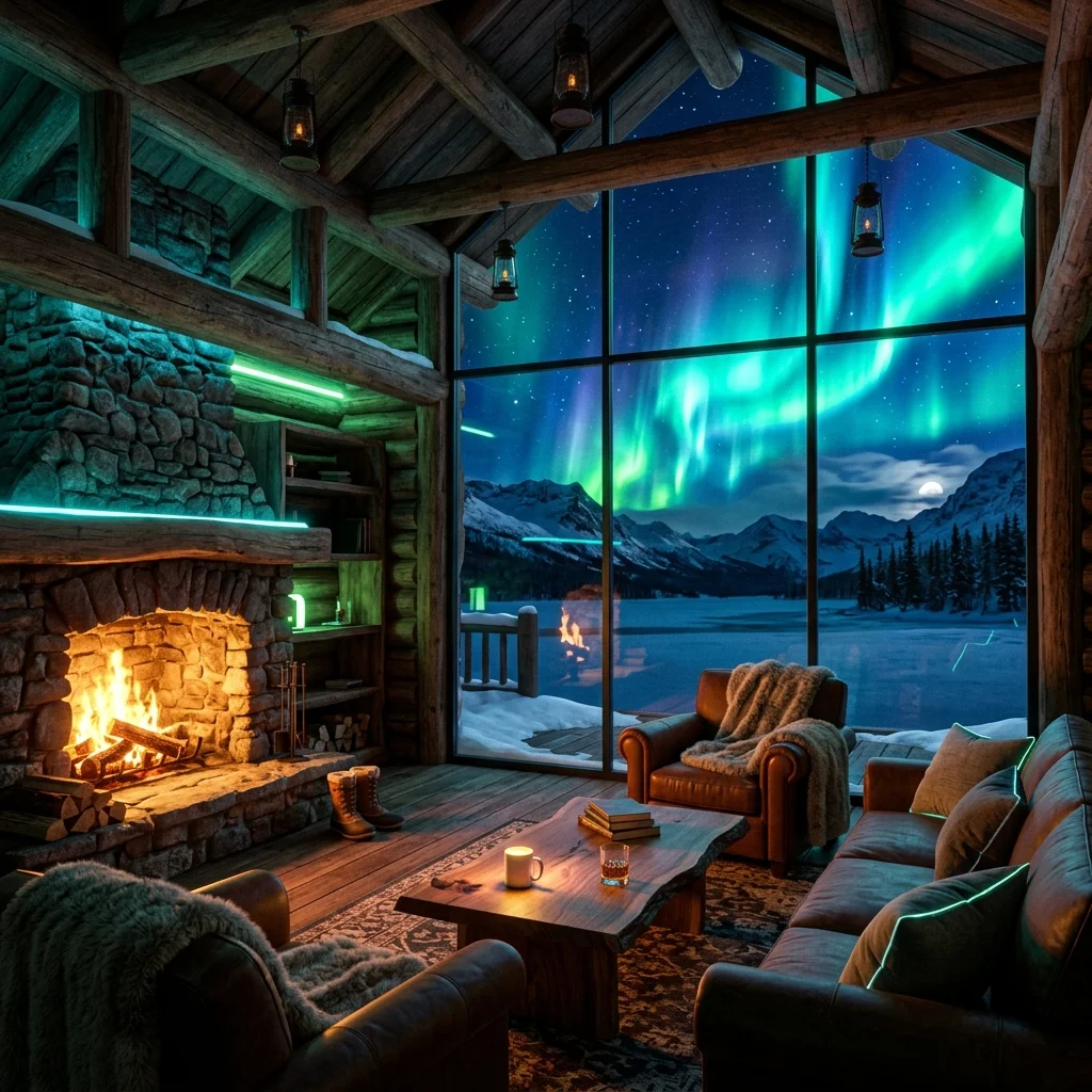 Arcttic Horizons Cozy Lodge Lounge